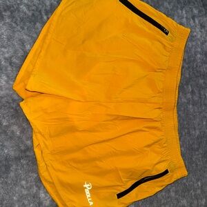 Paula Women's Athletic Shorts in Vibrant Orange